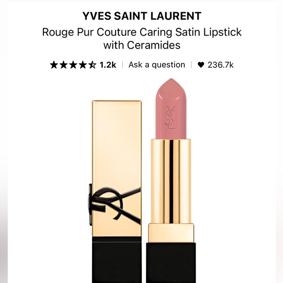 Yves Saint Laurent Rouge Pur Couture Lipstick - Shade N5 Tribute Nude - Picture 1 of 5